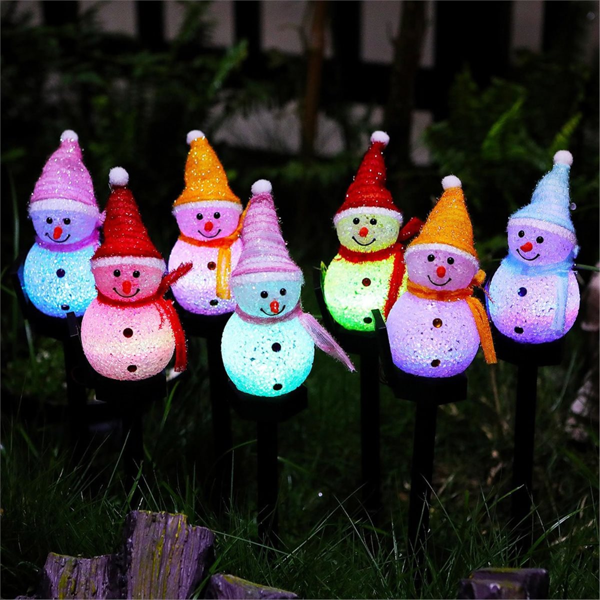 Christmas Lights Outdoor - Y17A 2025-Christmas Light Stakes Outdoor Decoration
