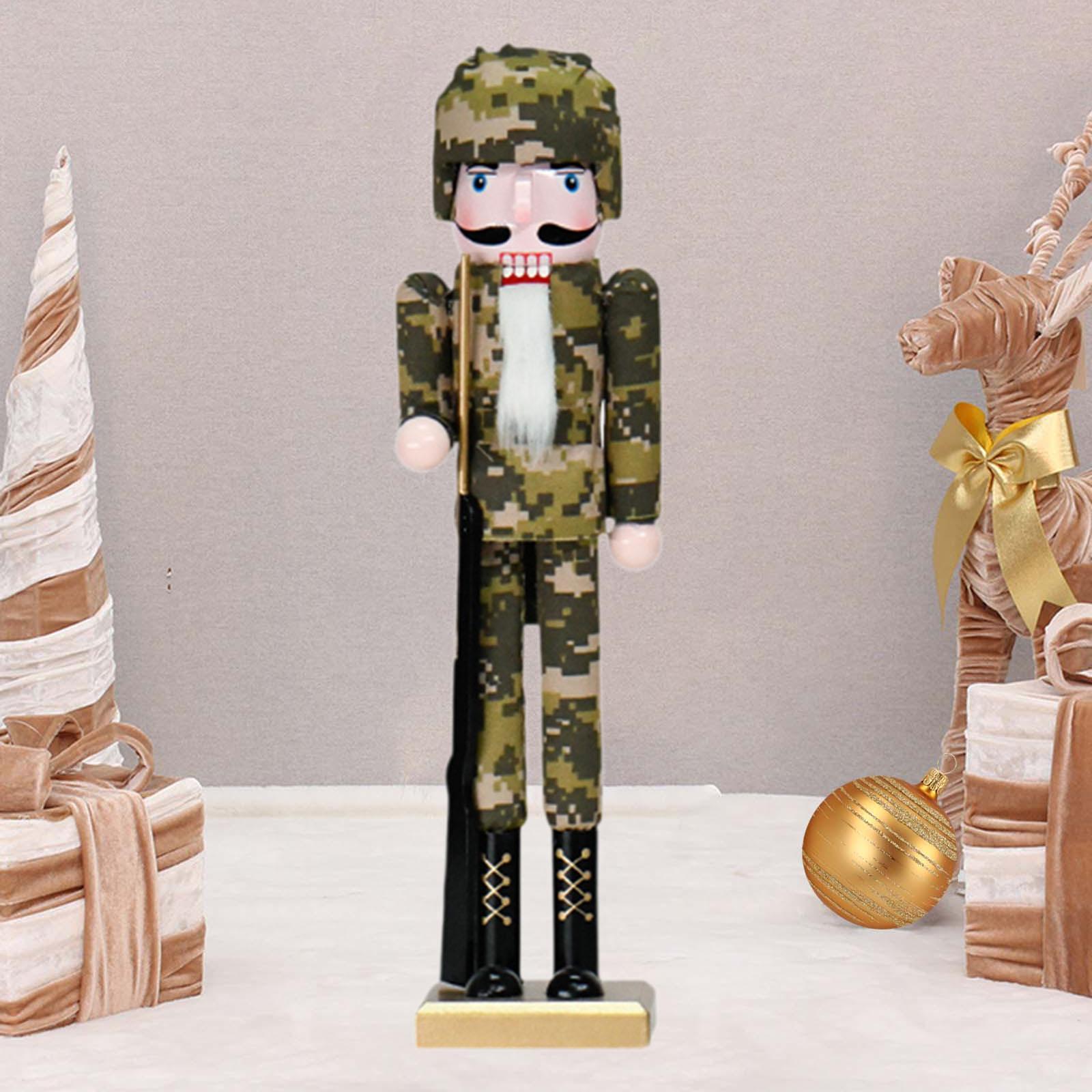 Nutcracker Figurine - Wooden Nutcracker Figurines Christmas Nutcracker Sculpture