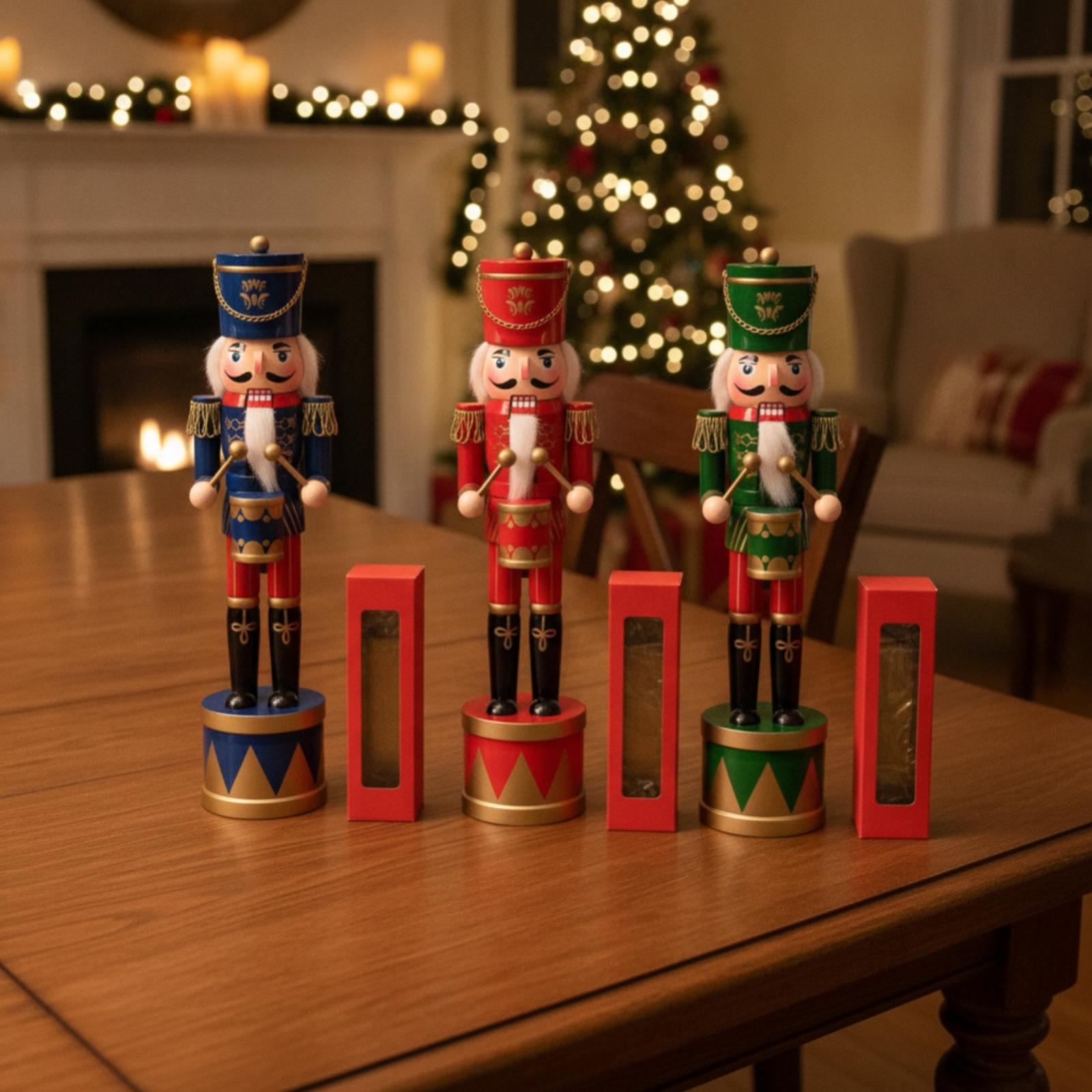 Nutcracker Figurine - Schima Wood Soldier Nutcracker Figurine Handcrafted
