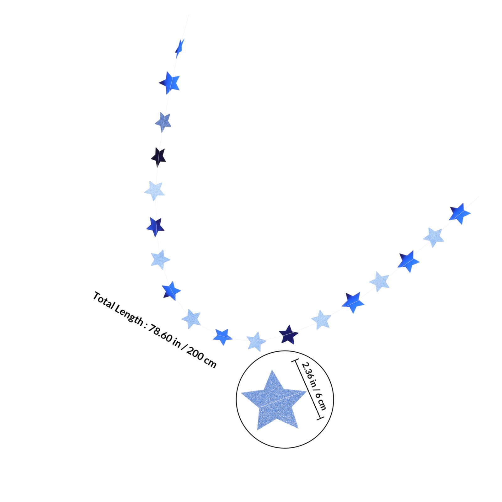 Silver Glitter Star Tinsel Gar - Tinsel Garland Decoration review and price