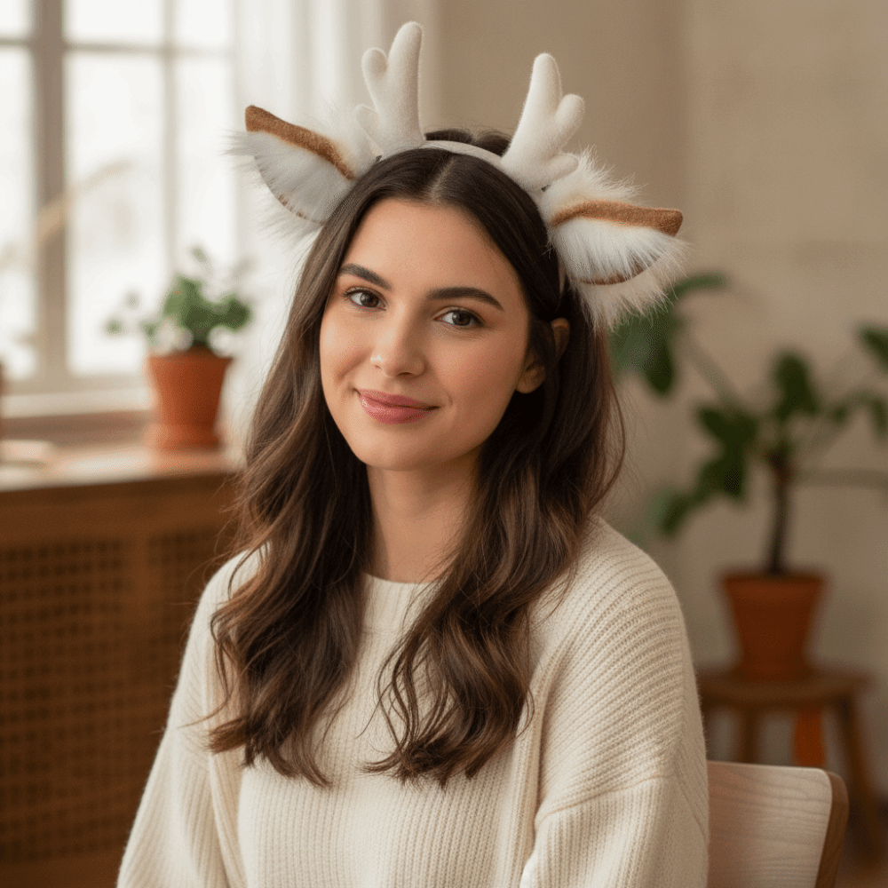 Antler Headband Handmade Simul - Reindeer Antlers Headband review and price