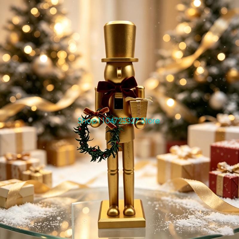 D8KF Christmas Wooden Gold Nut - Nutcracker Figurine review and price