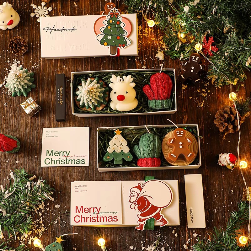 3Pcs Handmade Christmas Scente - Holiday Candle Set review and price
