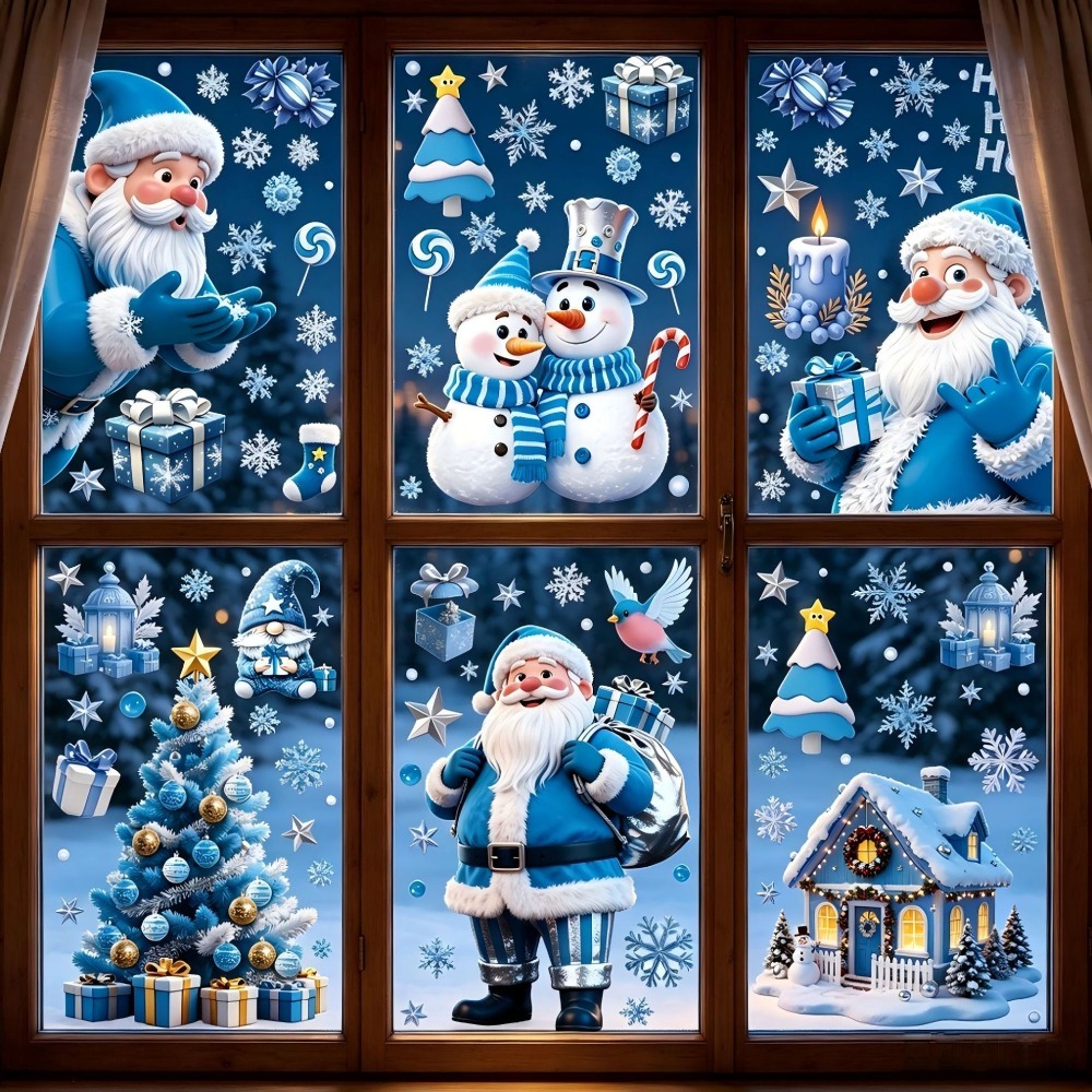 Christmas Window Stickers Wint - Snowflake Window Decal review and price