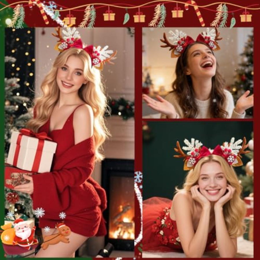 Cute Christmas Headband for Wo - Reindeer Antlers Headband review and price