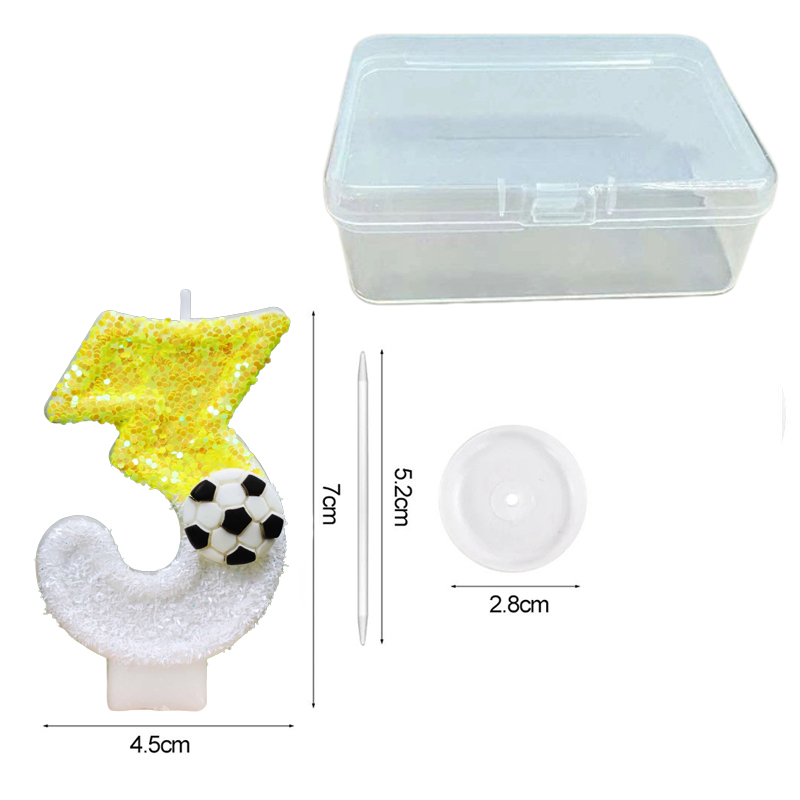 Yellow White Sequins Sports Fo - Holiday Candle Set review and price