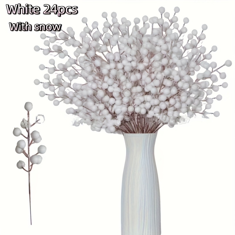 24pcs Artificial Flowers Berry - Christmas Tree Artificial review and price