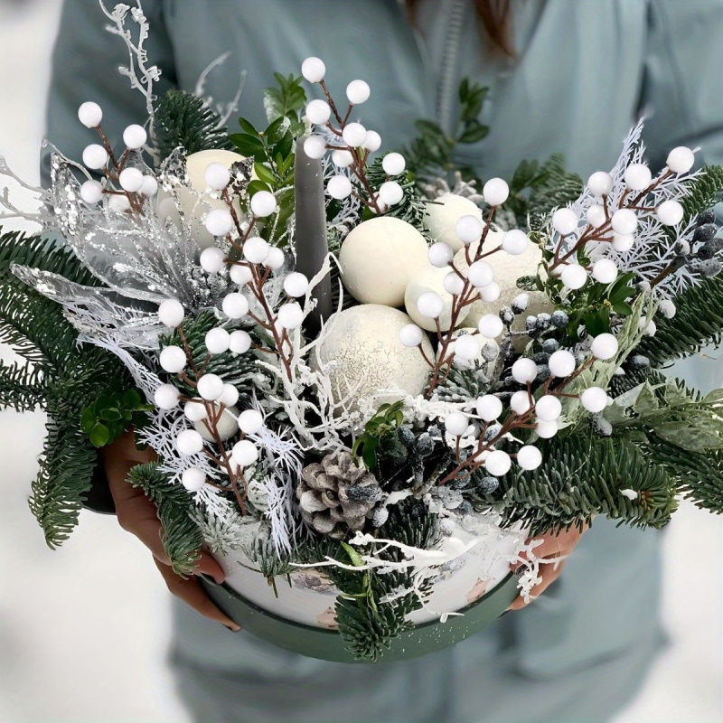 24pcs Artificial Flowers Berry - Christmas Tree Artificial review and price