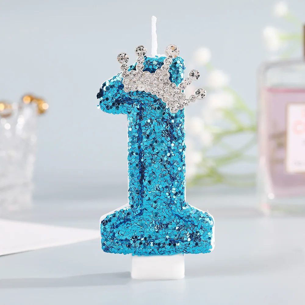 Blue Crown Number Birthday Can - Holiday Candle Set review and price