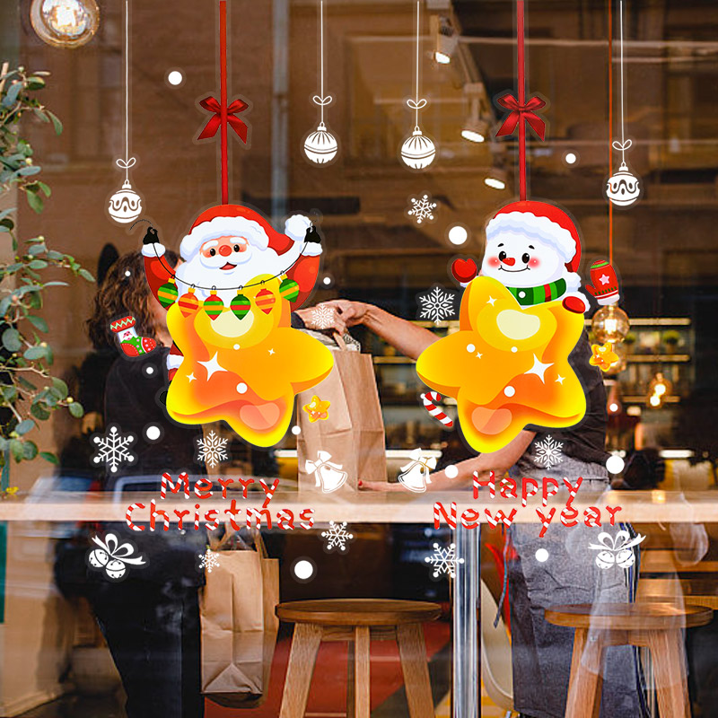 Christmas Santa Claus Window S - Snowflake Window Decal review and price