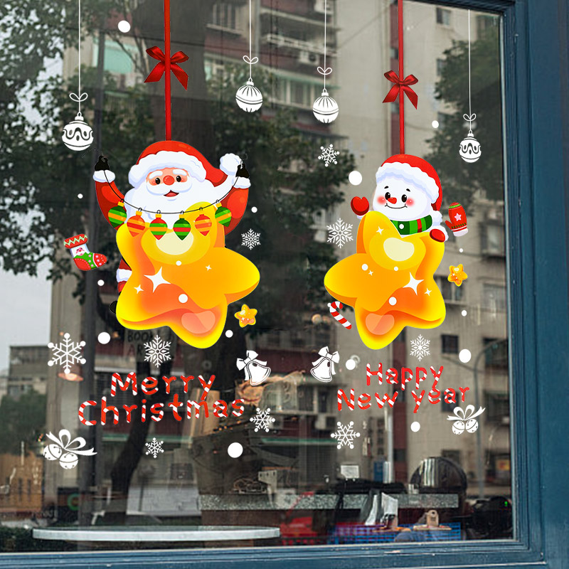 Christmas Santa Claus Window S - Snowflake Window Decal review and price