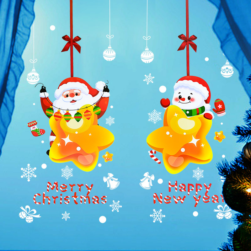 Christmas Santa Claus Window S - Snowflake Window Decal review and price