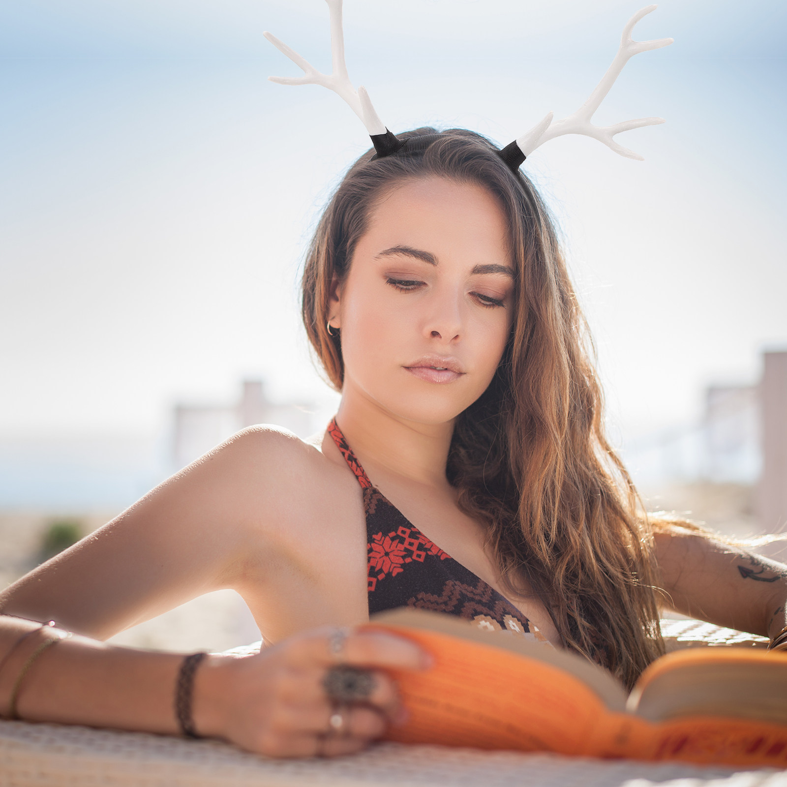 1Pcs Exquisite Reindeer Antler - Reindeer Antlers Headband review and price
