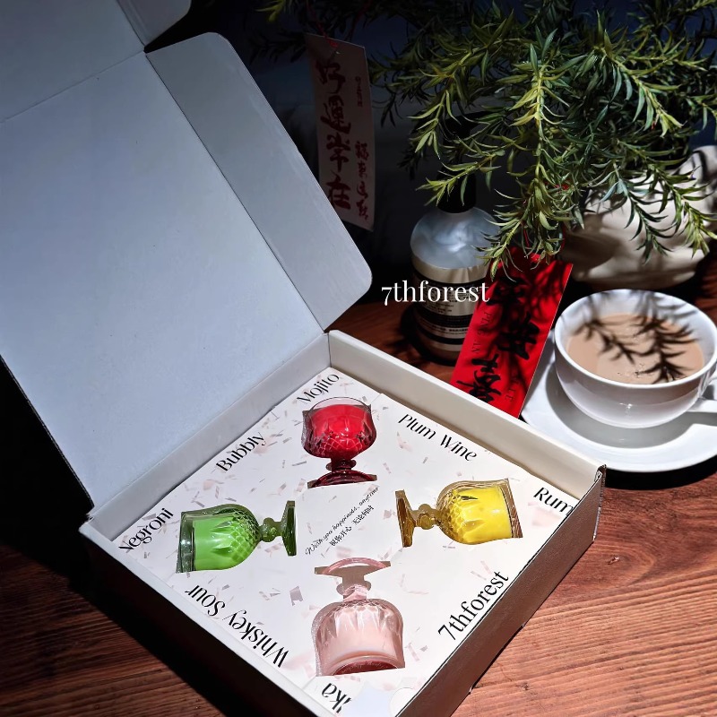 Scented Candle Gift Set Wine G - Holiday Candle Set review and price