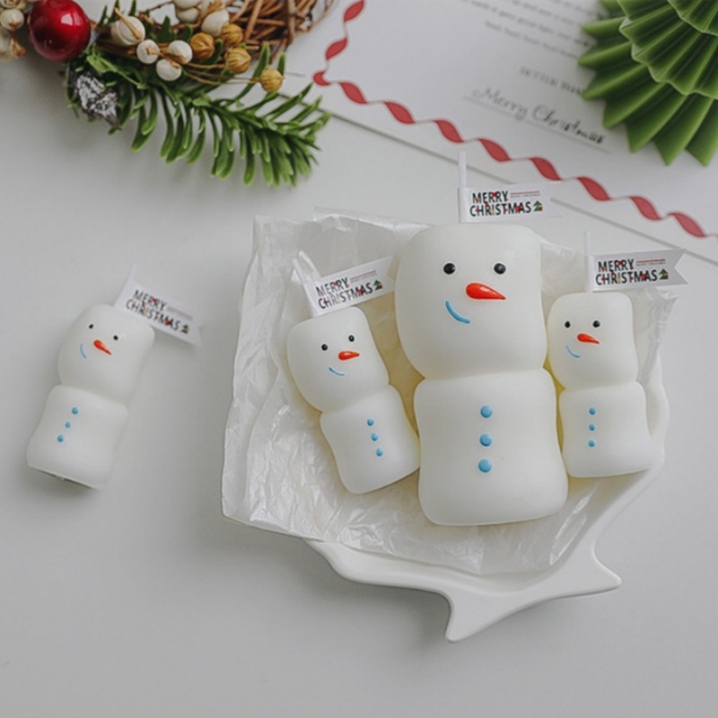 2Pcs/set Merry Christmas Snowm - Holiday Candle Set review and price