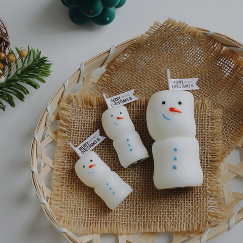 2Pcs/set Merry Christmas Snowm - Holiday Candle Set review and price