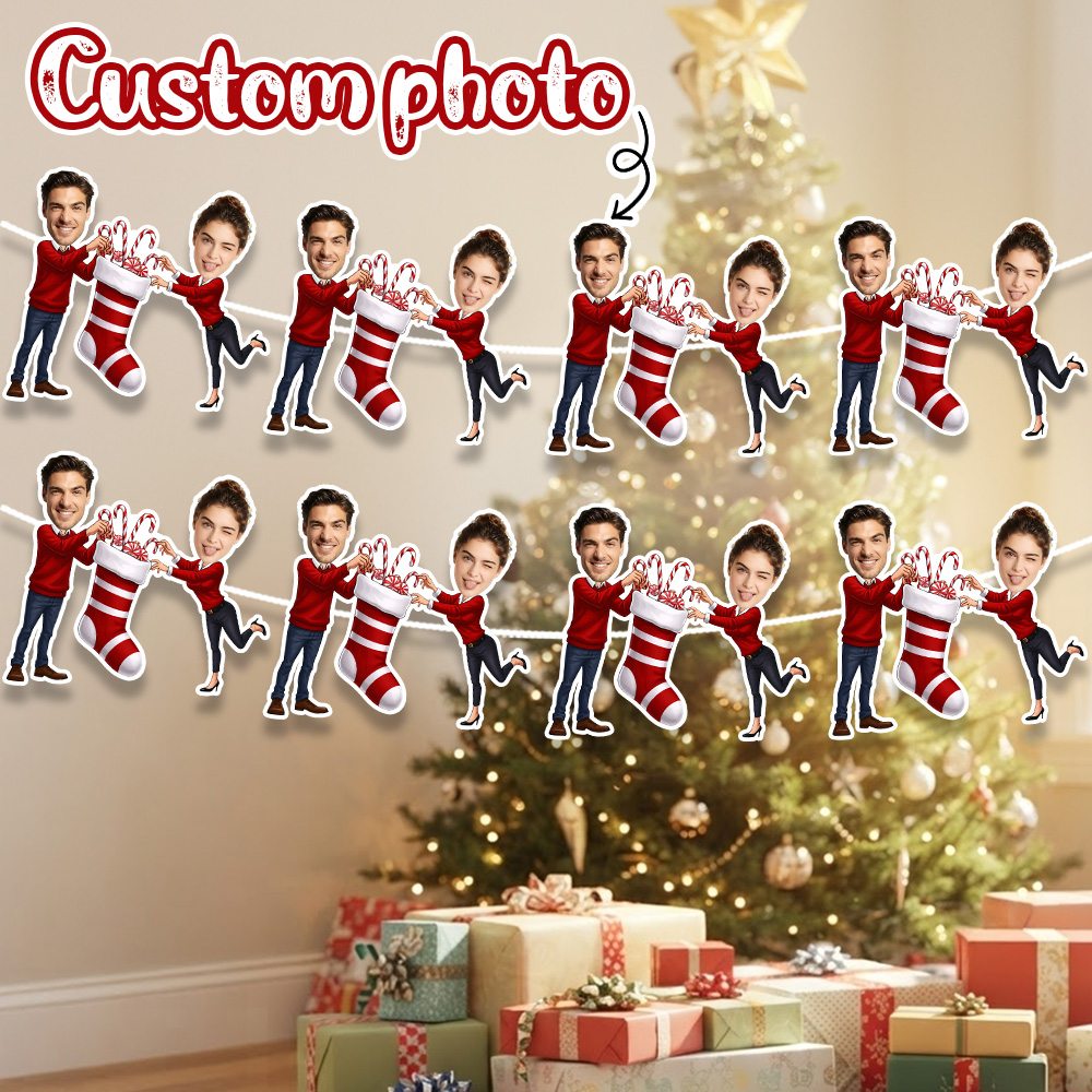 8/16/24PC Custom Photo Christm - Christmas Stocking Hanging review and price